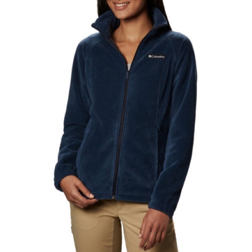 columbia navy fleece